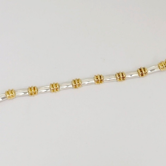 18K Tiffany and Co. 1995 Atlas Sterling Silver Yel - Picture 8 of 10